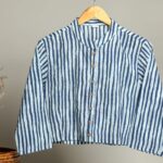 Handmade Block Print Cotton for Women ? Ethnic Floral Printed Top with Long Sleeves